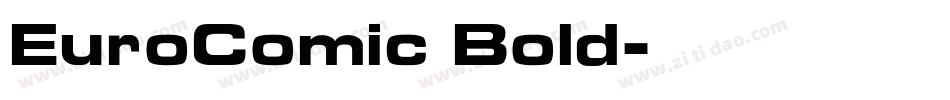 EuroComic Bold字体转换